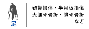 足の怪我の解決実績