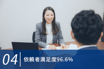 顧客満足度96.6%